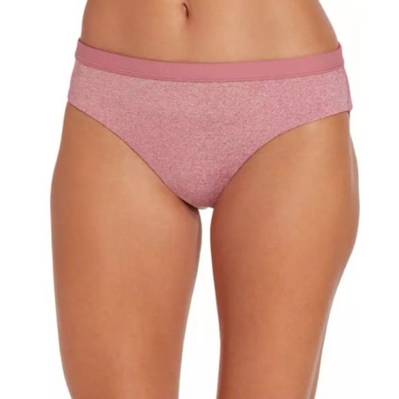 Calia Carrie Underwood Banded Waist Bikini Bottoms Heathered Mauve size M NWOT - Picture 1 of 10
